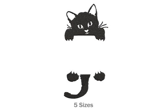 Black Cat Split Monogram