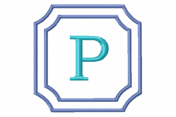 Double Framed Monogram Letter P Review