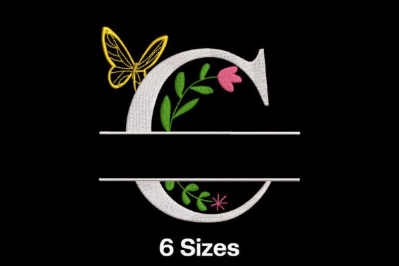 Floral Split Letter C Review for Boutique Apparel