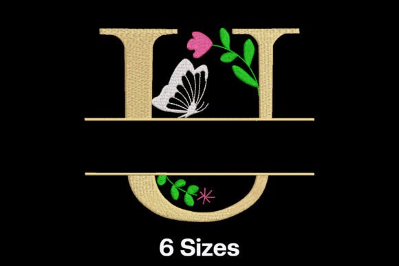 Floral Split Letter U Review for Craft Fairs