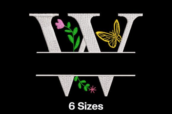 Floral Split Letter W Review for Craft Fairs