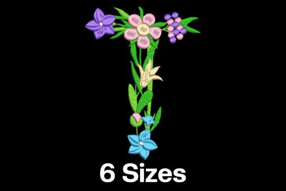 Flower Letter T Review for Small Business Merch