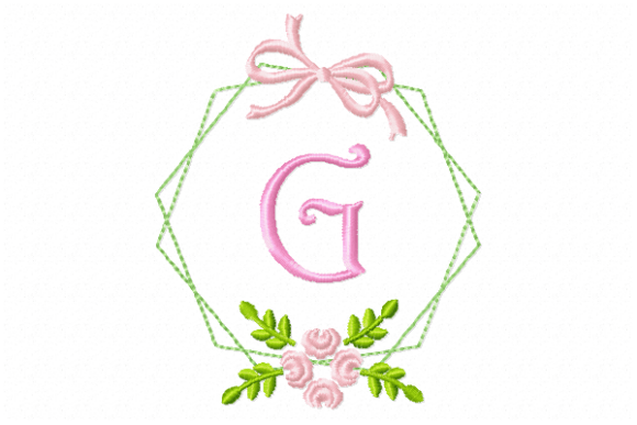 Frame Flower Monogram Letter G Review