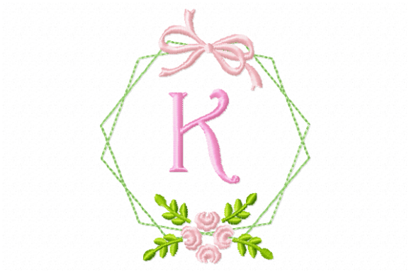 Frame Flower Monogram Letter K Review