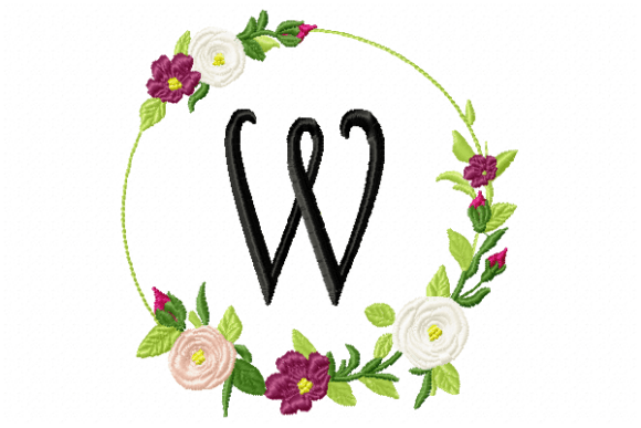 Frame Roses Monogram Letter W Review for Holiday Collections