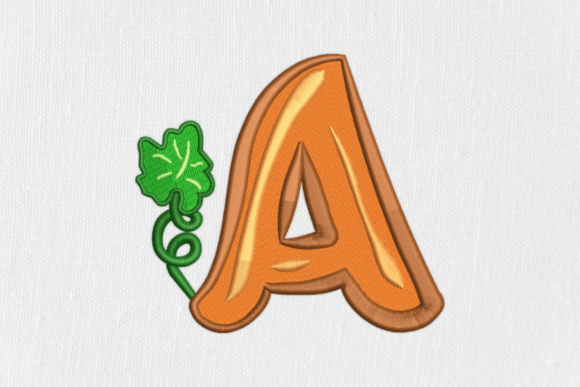 Letter a Autumn Monograms Alphabet Review