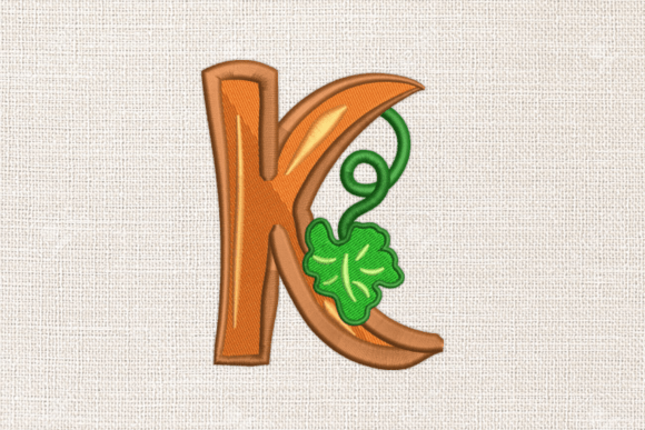 Letter K Autumn Monograms: A Designer's Holiday Review