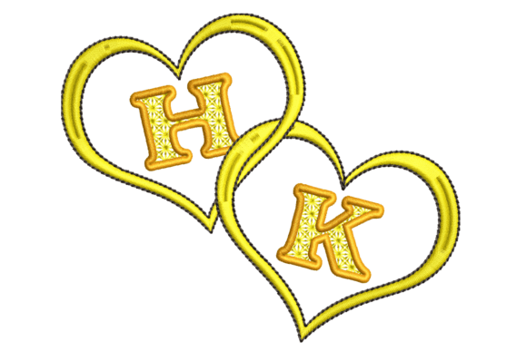 Love Hearts Monogram – H and K Review