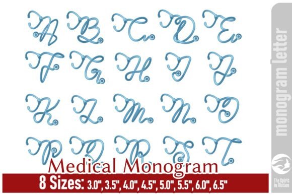 Medical Monogram Alphabet - Stethoscope Review