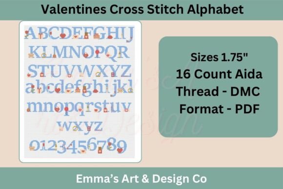Valentine's Cross Stitch Alphabet Review